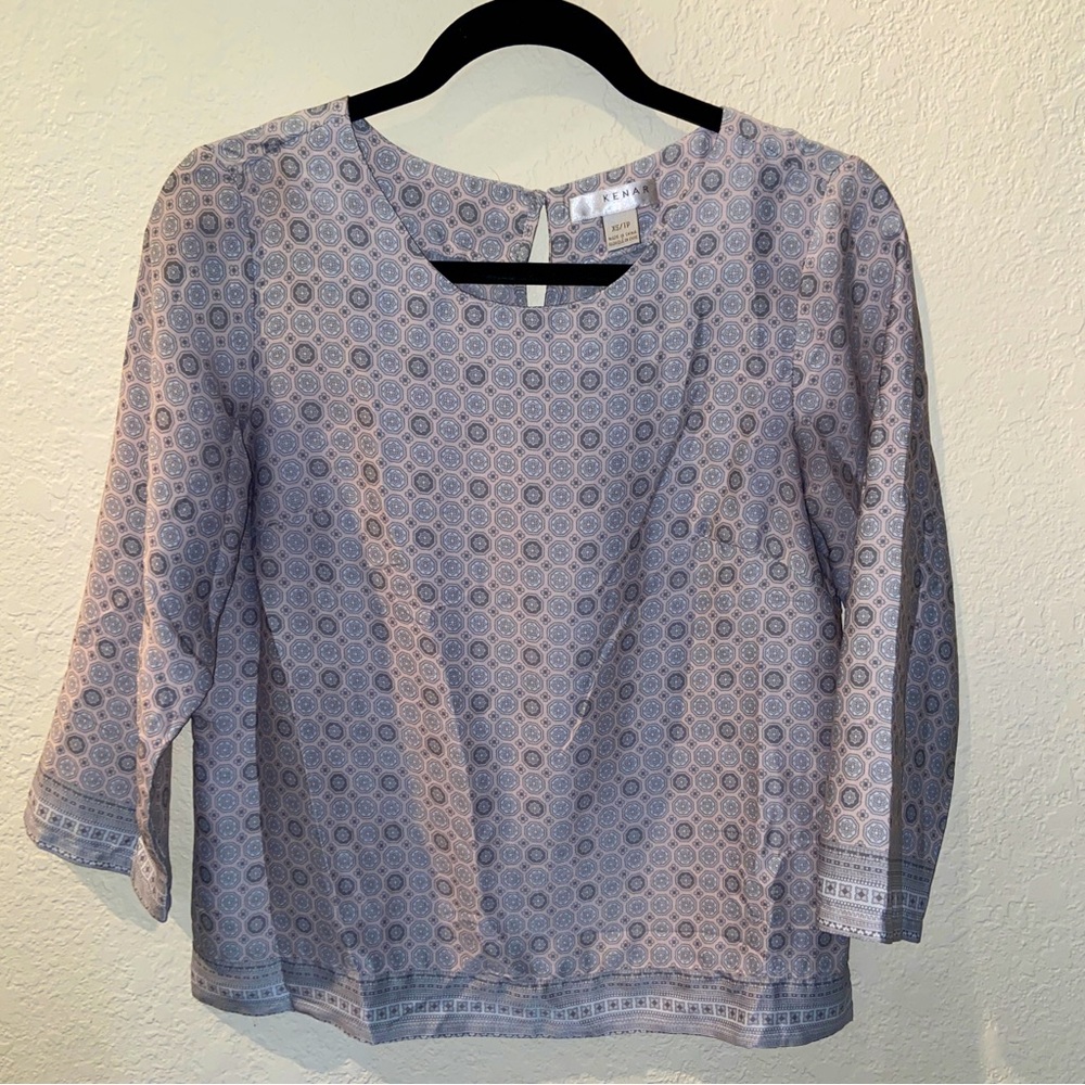 KENAR Size XS Silk Blouse